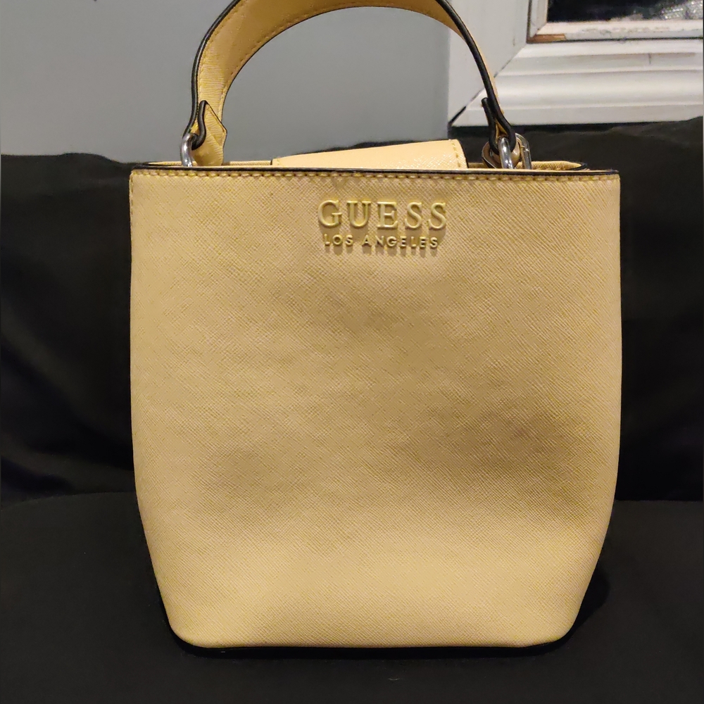 Guess mini bucket crossbody bag